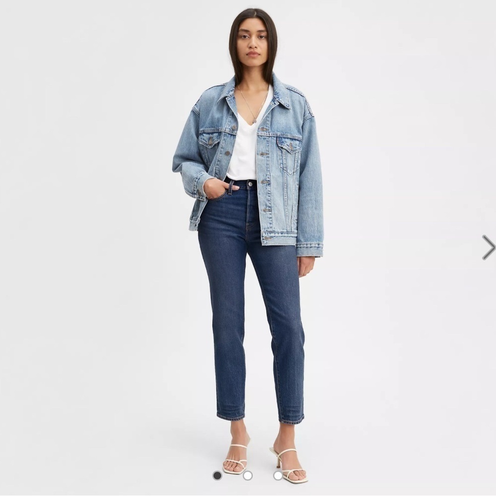 Levis Wedgie Lifes Work jeans Icon fit ankle dark wash 26in womens Denim